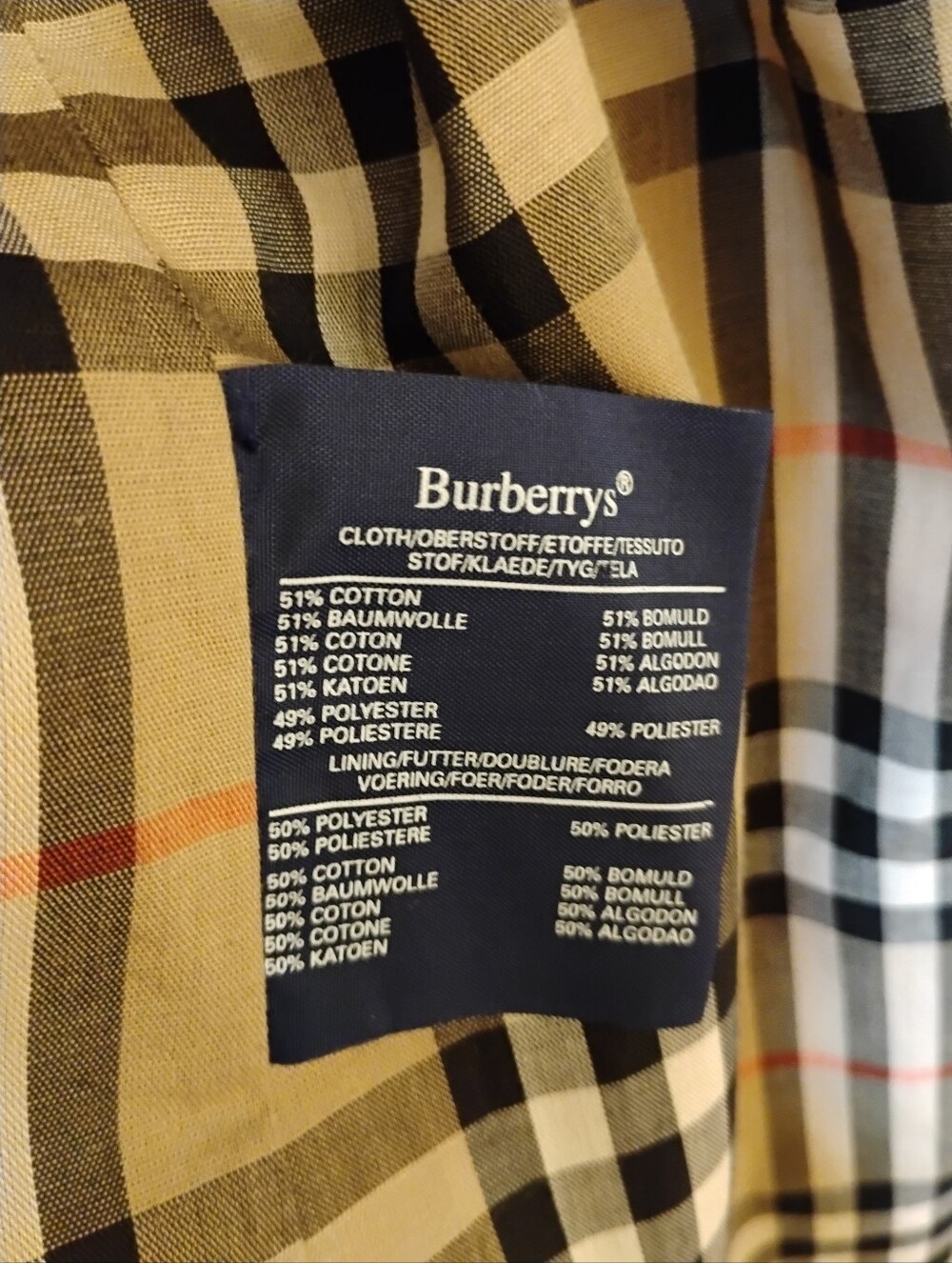 Vintage Burberry Tan Single-Breasted Trench Coat - Picture 6 of 12